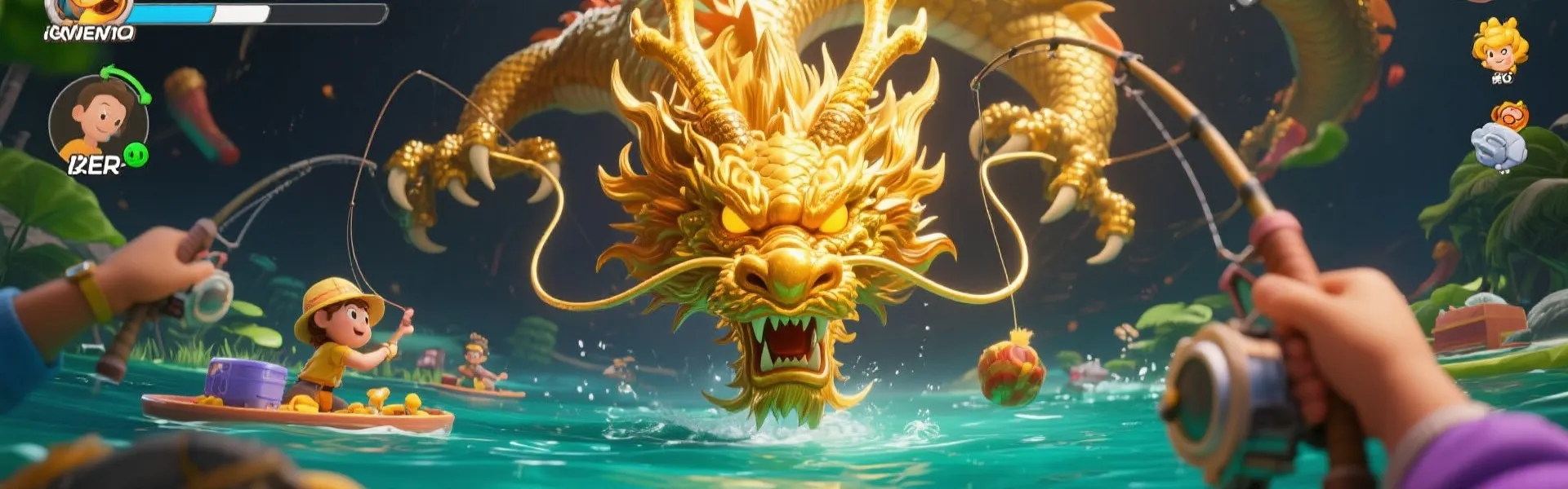 捕鱼游戏高潮画面